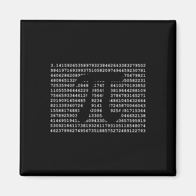 Pi Day 3.14 Coola Funny Nerd Math Geek Magnet (Framsidan)