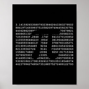 Pi Day 3.14 Coola Funny Nerd Math Geek Poster