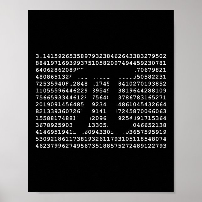 Pi Day 3.14 Coola Funny Nerd Math Geek Poster (Framsidan)