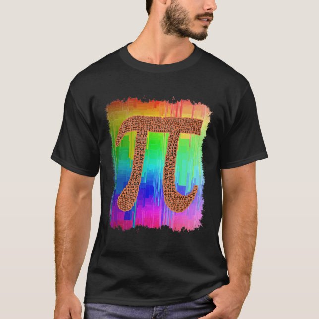 Pi Day 3.14 March 14:e Coolan Funny Nerd Math Geek T Shirt (Framsida)