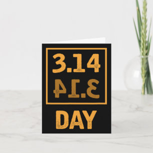 Pi Day - 3.14 = Paj Byckwards-sammanträffande Kort