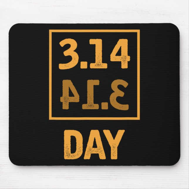 Pi Day - 3.14 = Paj Byckwards-sammanträffande Musmatta (Framsidan)