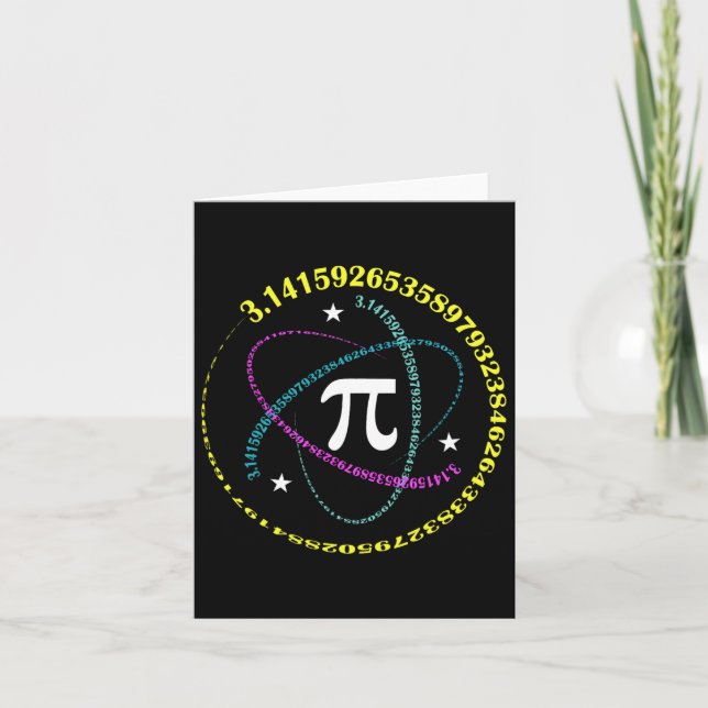 Pi Day 3.14 Pi Day Funny Math Älskare Lycklig Pi D Kort (Framsida)