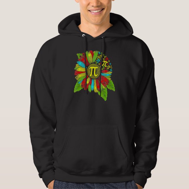 Pi Day 3 14 Solrossymbol Math Geek Nerd Teache Hoodie (Framsida)