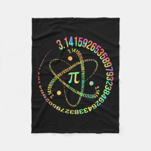 Pi Day 3.14 Spiral Pi Number Math Teacher Women Ki Fleecefilt