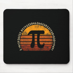 Pi Day 3.14 Symbol Retro Math Teacher Nerd Kärlek Musmatta