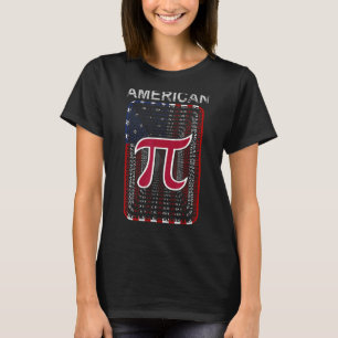 Pi Day American Flagga Patriotic Math Nerd 3 14 ju T Shirt