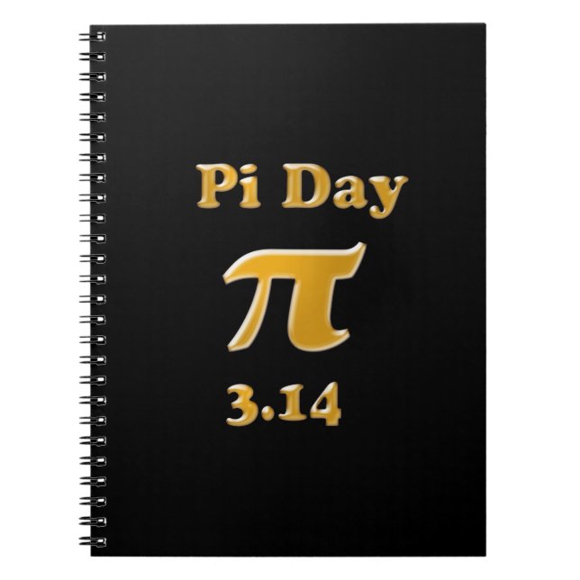 Pi Day Anteckningsbok Med Spiral (Framsidan)