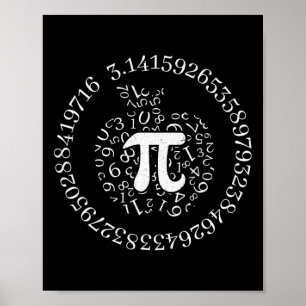 Pi Day Apple Graphic Cute Funny Math Älskare Paj P Poster