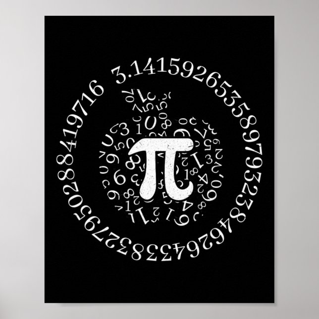 Pi Day Apple Graphic Cute Funny Math Älskare Paj P Poster (Framsidan)