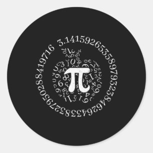 Pi Day Apple Graphic Cute Funny Math Älskare Paj P Runt Klistermärke