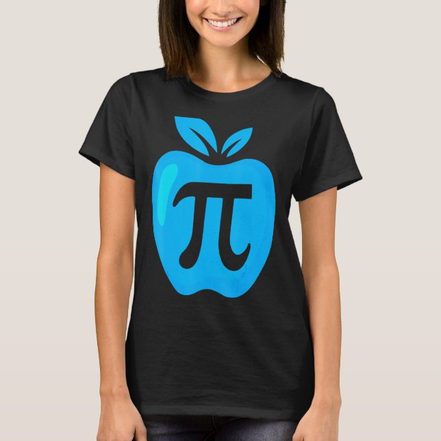 Pi Day Apple Pi Math Teacher 3 14 Math Geek Major T Shirt (Framsida)