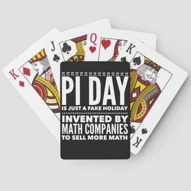 Pi Day är en fake-Helgdag - Math Casinokort (Baksidan)