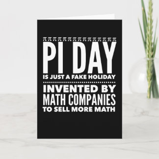 Pi Day är en fake-Helgdag - Math Kort
