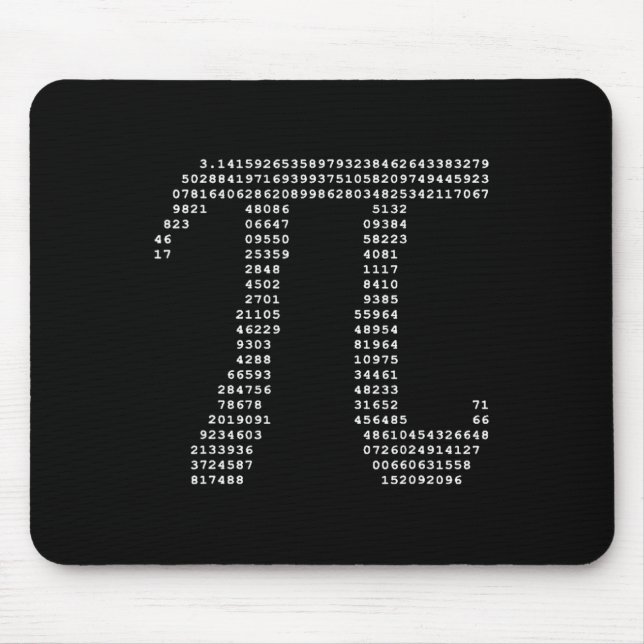 Pi Day Ascii Pi 3.14 Math Geek Musmatta (Framsidan)