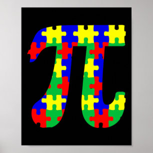 Pi Day Autism Awares Manar Women Kids Poster