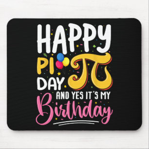 Pi Day Birthday Math Älskare Lycklig Pi Day. Musmatta
