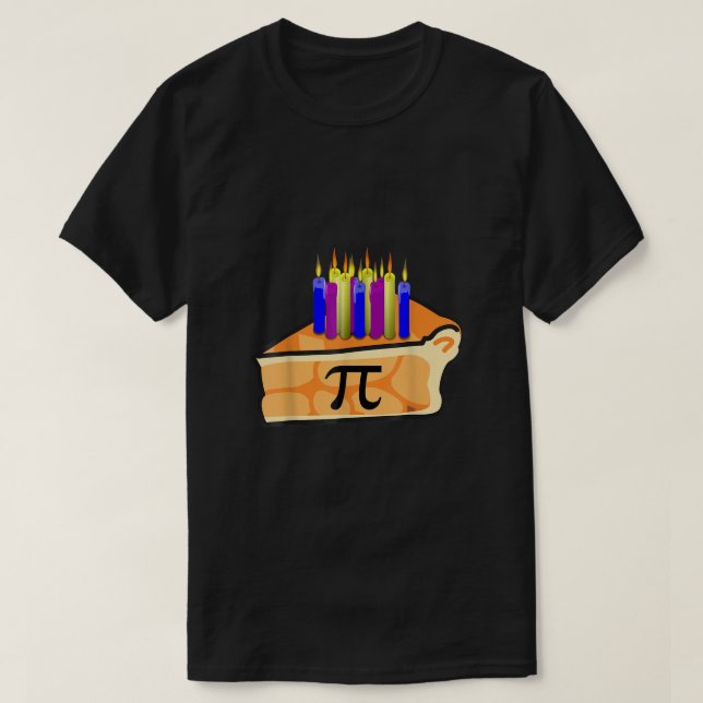 Pi Day Birthday Shirt 3 14 Math Geek Paj med Cand T (Design framsida)