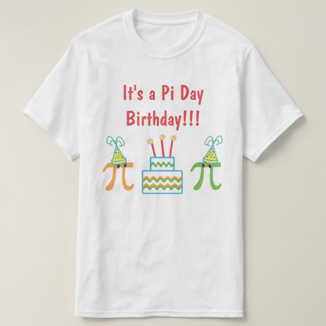Pi Day Birthday Tee (Design framsida)