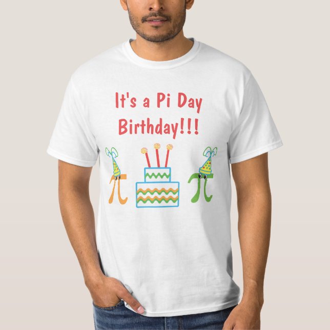 Pi Day Birthday Tee (Framsida)
