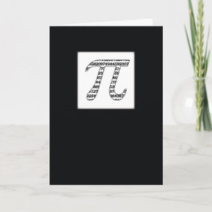Pi Day Black, Lycklig Kort