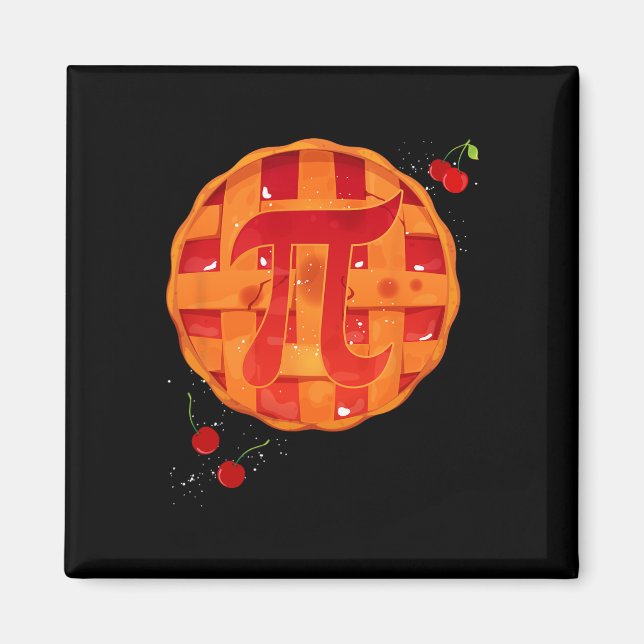 Pi Day Cherry Paj Math Teacher Funny Thanksgiving Magnet (Framsidan)