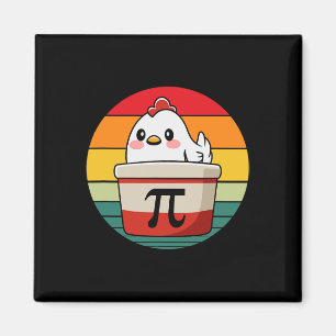 Pi Day Chicken Pot Paj Funny Math Teacher Nerd Gee Magnet
