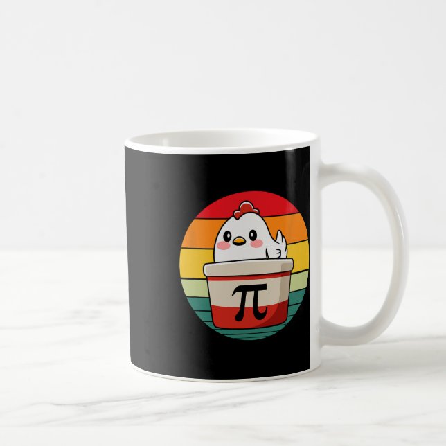 Pi Day Chicken Pot Paj Math Science Teacher Funny Kaffemugg (Höger)