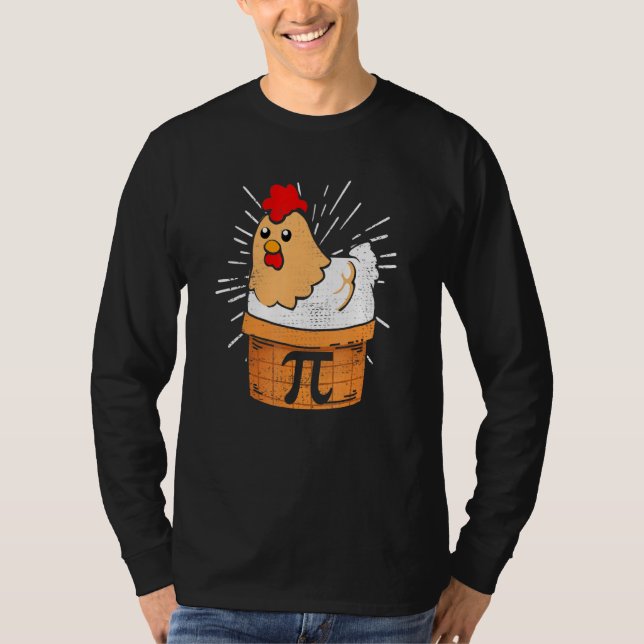 Pi Day Chicken Pot Paj Math Teacher Student T Shirt (Framsida)