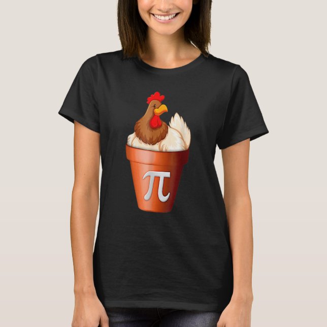 Pi Day Chicken Pot Paj School Student T Shirt (Framsida)