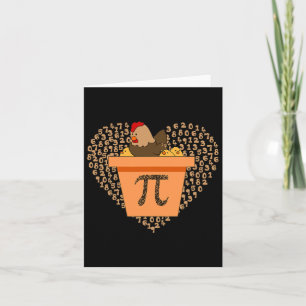Pi Day Chicken Pot Pi Paj Math 3.14 Kort