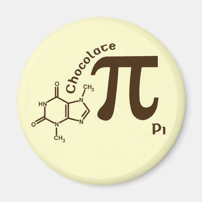 Pi Day Chocolate Pi Magnet (Framsidan)