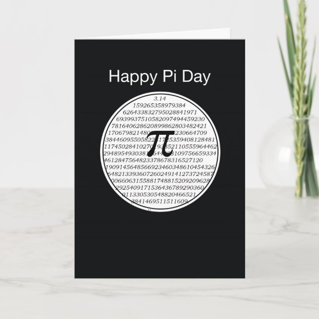 Pi Day Circle Kort (Framsida)