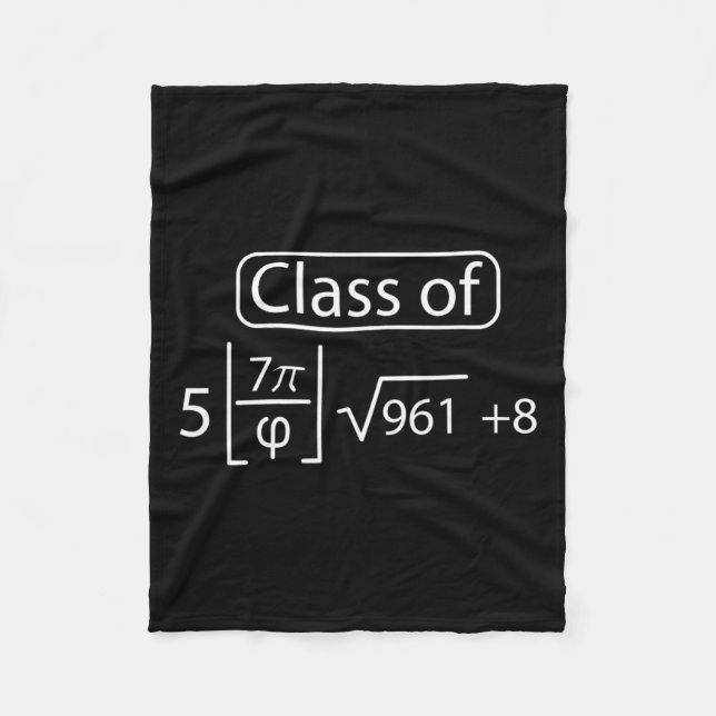 Pi Day Cl av 2025-grafiklös Math Älskare Graduat Fleecefilt (Framsidan)