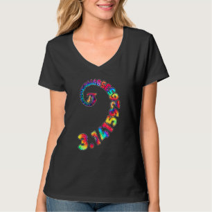 Pi Day Clothing Spiral Pi Math Tee for Pi Da