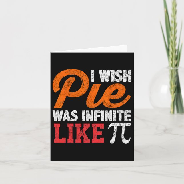 Pi Day Cute Geek Paj på Pi Day Math Kärlek Gift Kort (Framsida)