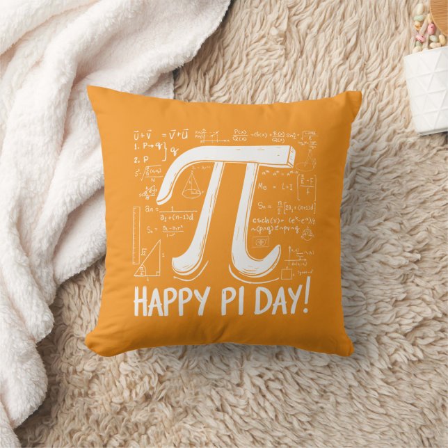 Pi Day Dekorativ kudde - Mysiga och Roligt Math Äl (Filt)