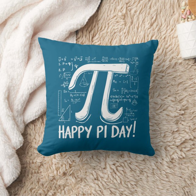 Pi Day Dekorativ kudde - Mysiga och Roligt Math Äl (Filt)