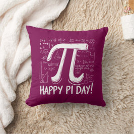 Pi Day Dekorativ kudde - Mysiga och Roligt Math Äl