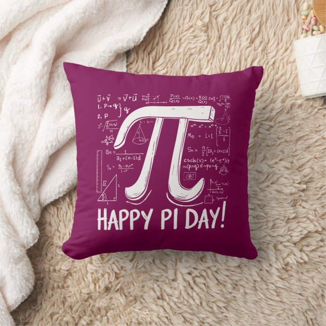Pi Day Dekorativ kudde - Mysiga och Roligt Math Äl (Filt)