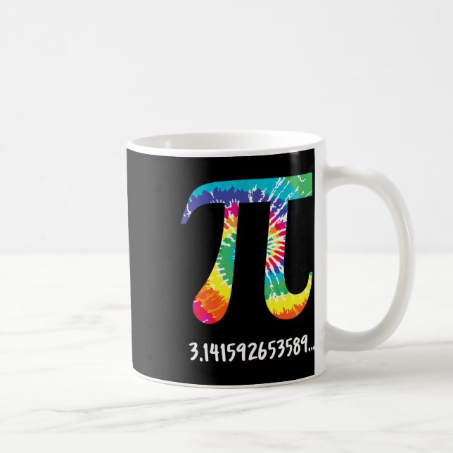Pi Day Dye T Shirt for Math Teacher Physics Te Kaffemugg (Höger)