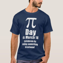Pi Day firande shirt, mörk