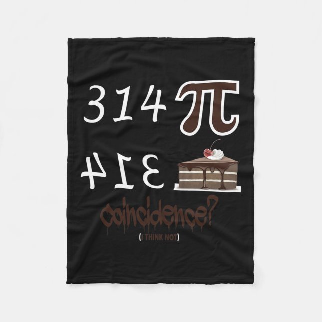 Pi-Day-funna, unika formelekvationer för grafik, m Fleecefilt (Framsidan)