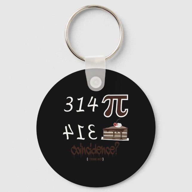 Pi-Day-funna, unika formelekvationer för grafik, m Nyckelring (Framsida)