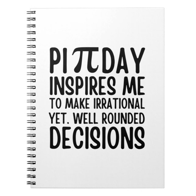 Pi Day Funny Anteckningsbok (Framsidan)