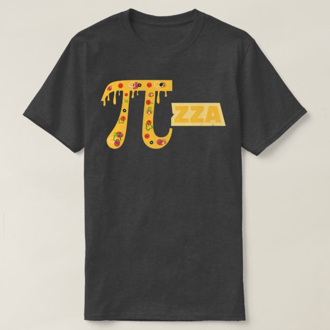 Pi day Funny Grapfeel Pi zza, Pizza Älskare, T Shirt (Design framsida)