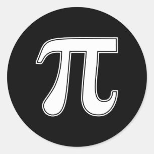 Pi-Day Funny Graphic Apparat Pi Symbol Runt Klistermärke