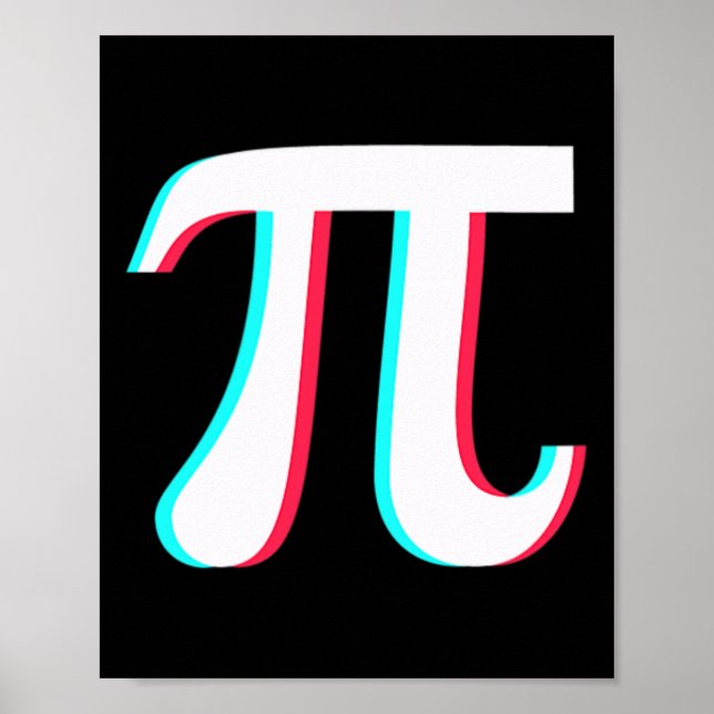 Pi Day Funny Graphic Math Teacher Student 3,14 Gif Poster (Framsidan)