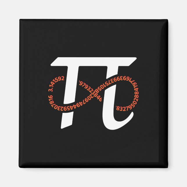 Pi Day Funny Infinity Numbers Geek Nerd Math Älska Magnet (Framsidan)