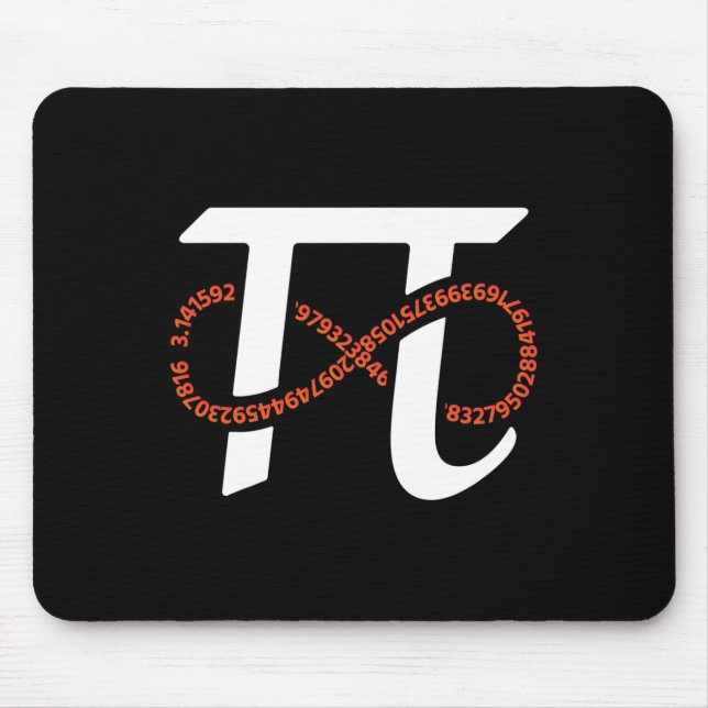 Pi Day Funny Infinity Numbers Geek Nerd Math Älska Musmatta (Framsidan)